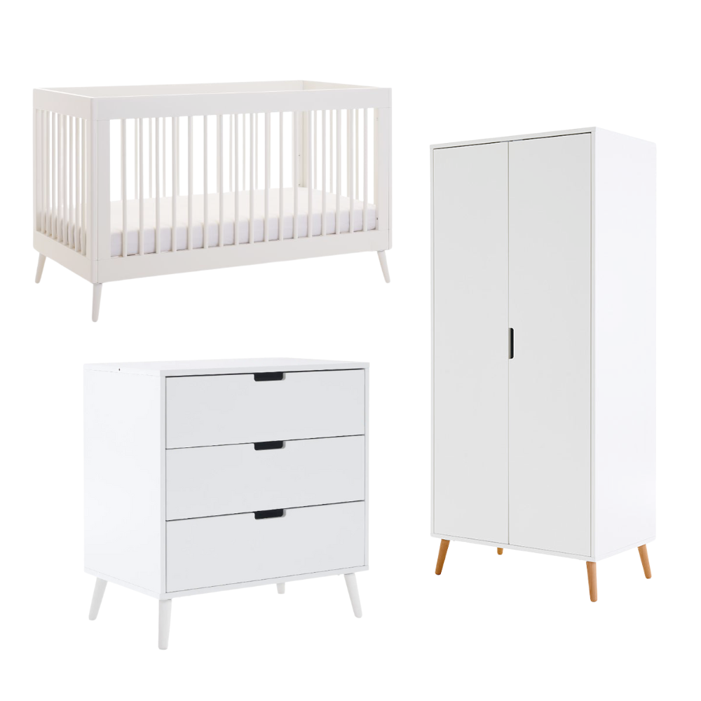 Obaby Maya 3 Piece Room Set-Baby & Toddler Furniture Sets-Parent Studio