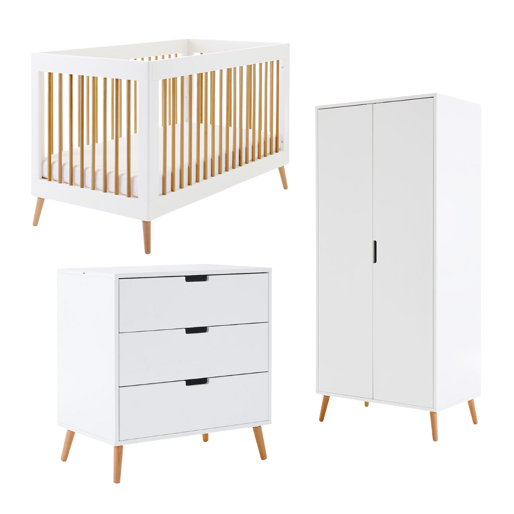 Obaby Maya 3 Piece Room Set-Baby & Toddler Furniture Sets-Parent Studio