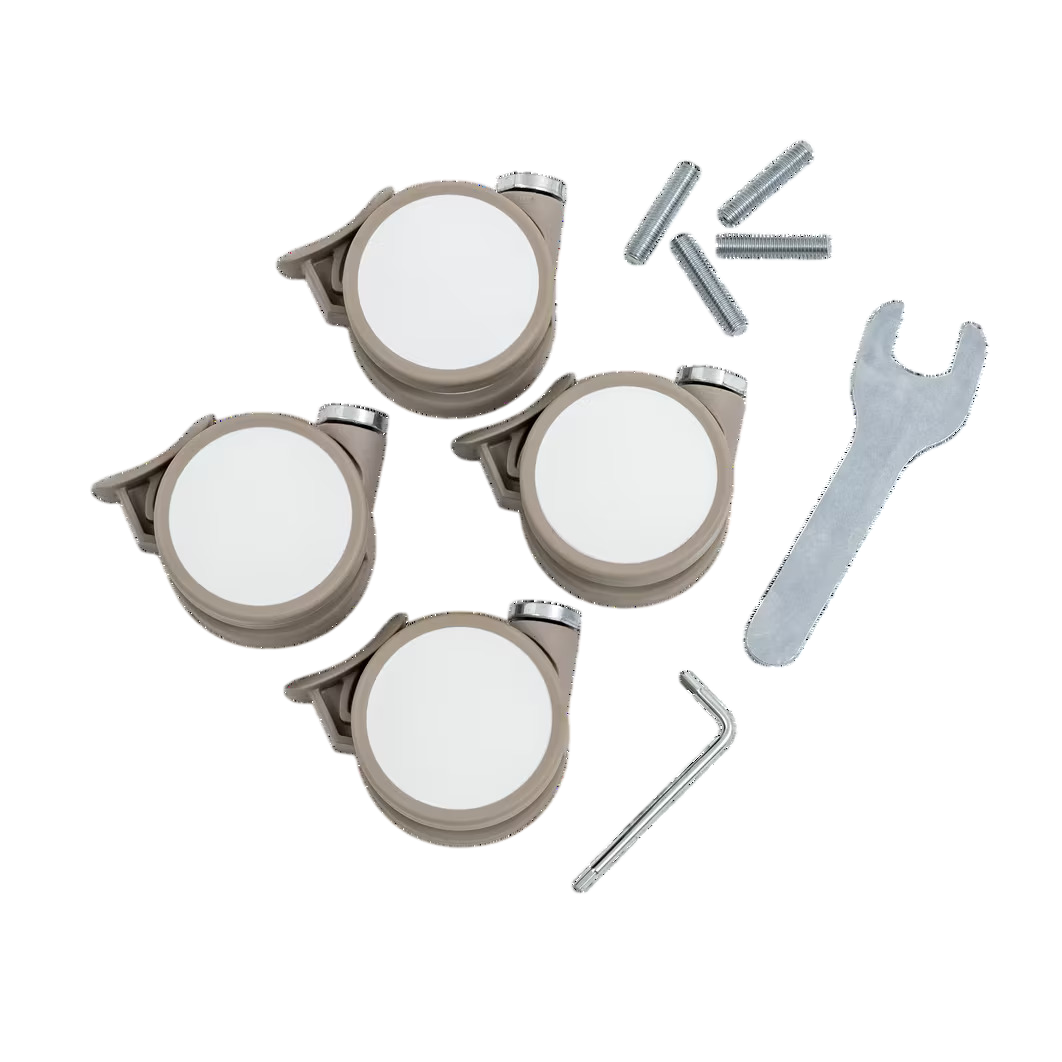 Stokke Nighti Beige Wheels set - Available from Parent Studio
