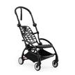 Stokke YOYO5 Base Frame in Black with the seat base an integrated leg rest and an under-seat shopping basket —  Compact Stroller Chassis from Parent Studio