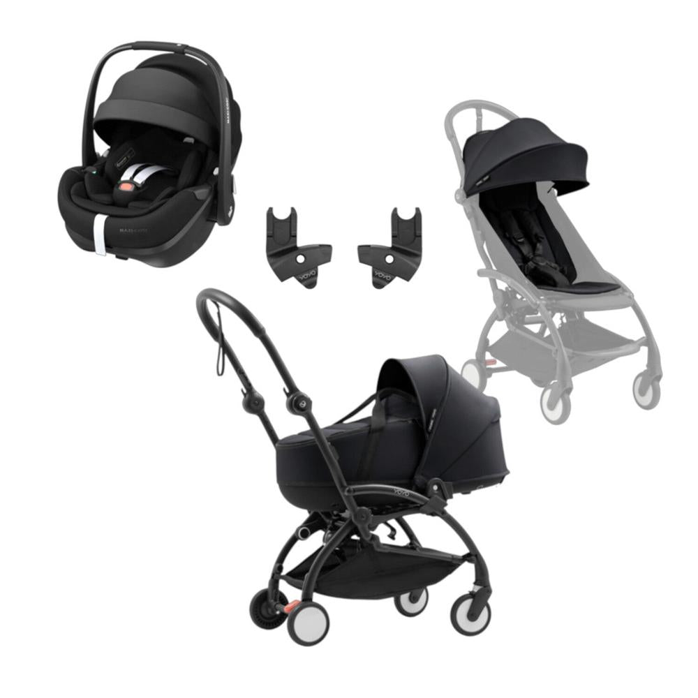Stokke® YOYO⁵ Bassinet to Toddler & Maxi-Cosi Pebble 360 Pro² | 3-in-1 Travel System Bundle