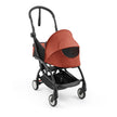 Front view of a  Stokke YOYO5 stroller fitted with Berry Newborn Pack - Available from Parent Studio