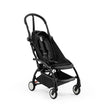 Angled detail of the Stokke YOYO5 base fabrics fitted to the base frame with its integrated 5-point harness system - Available from Parent Studio