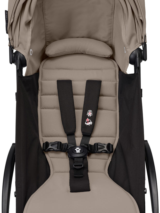 Stokke® YOYO³ stroller with newborn to toddler Black/Taupe