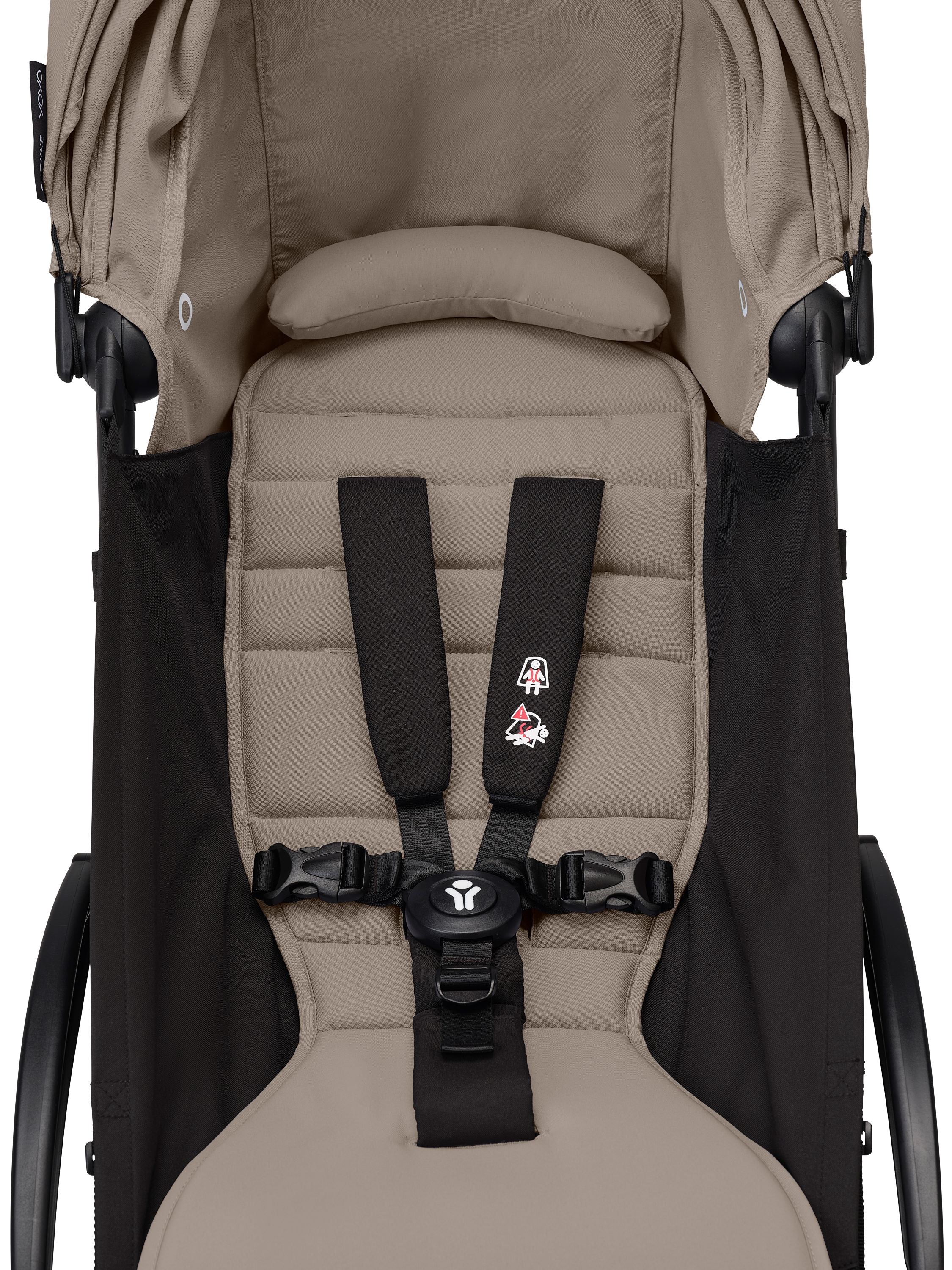 Stokke® YOYO³ stroller with newborn to toddler White/Taupe