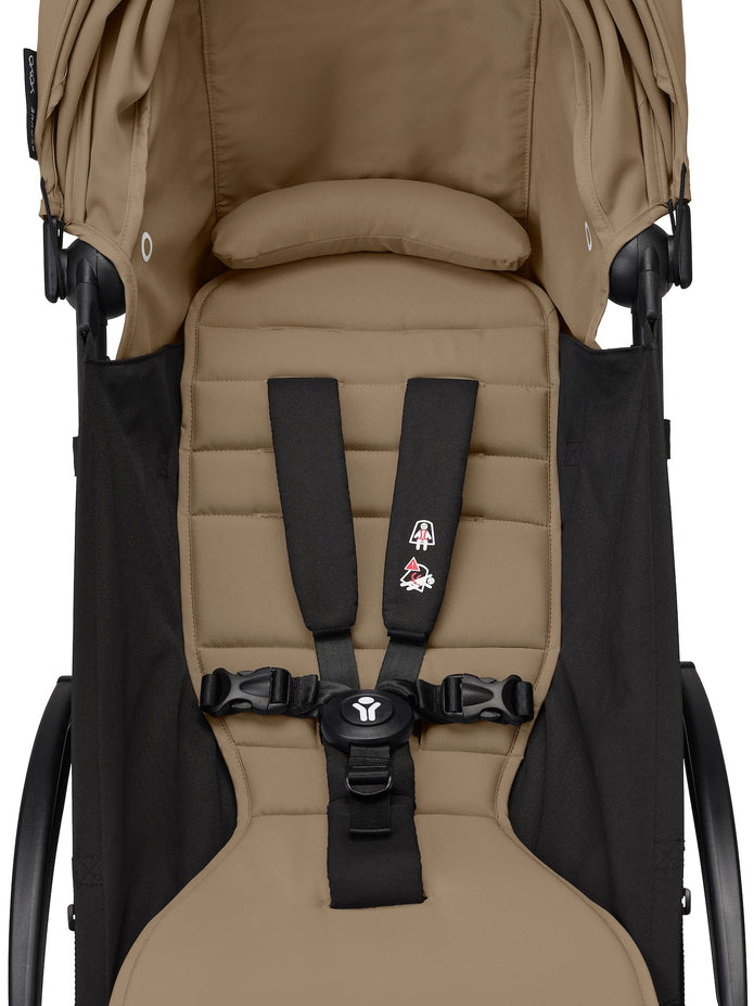 Stokke® YOYO³ stroller with newborn to toddler Black/Toffee