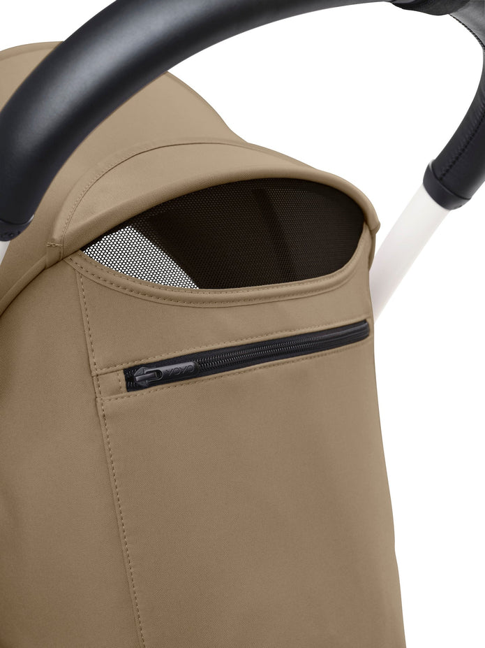 Stokke® YOYO³ stroller with newborn to toddler Black/Toffee