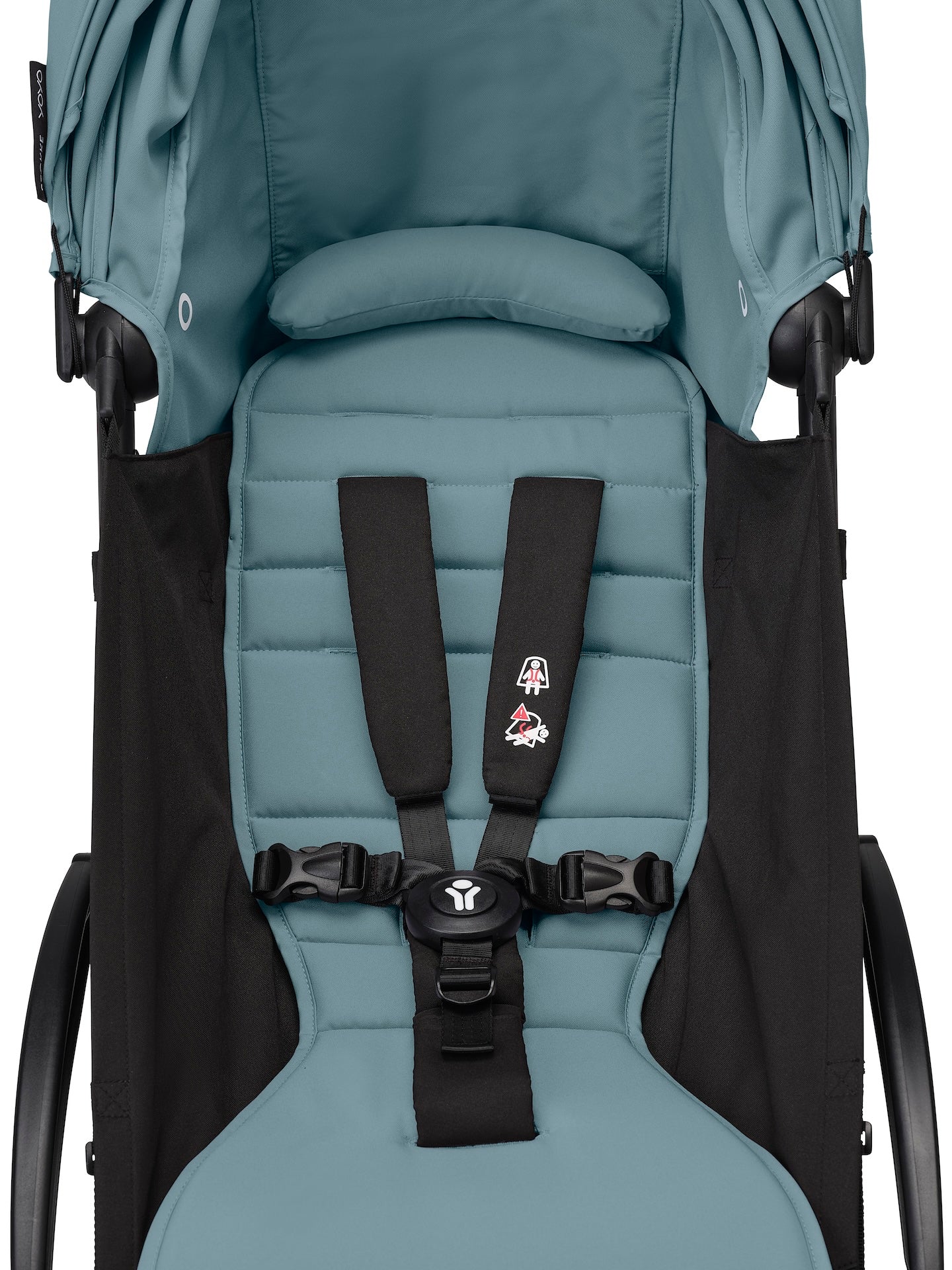 Stokke® YOYO³ stroller with newborn to toddler White/Aqua