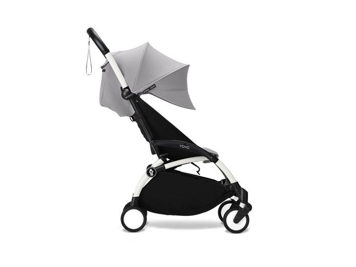 Stokke® YOYO³ stroller with newborn to toddler White/Stone