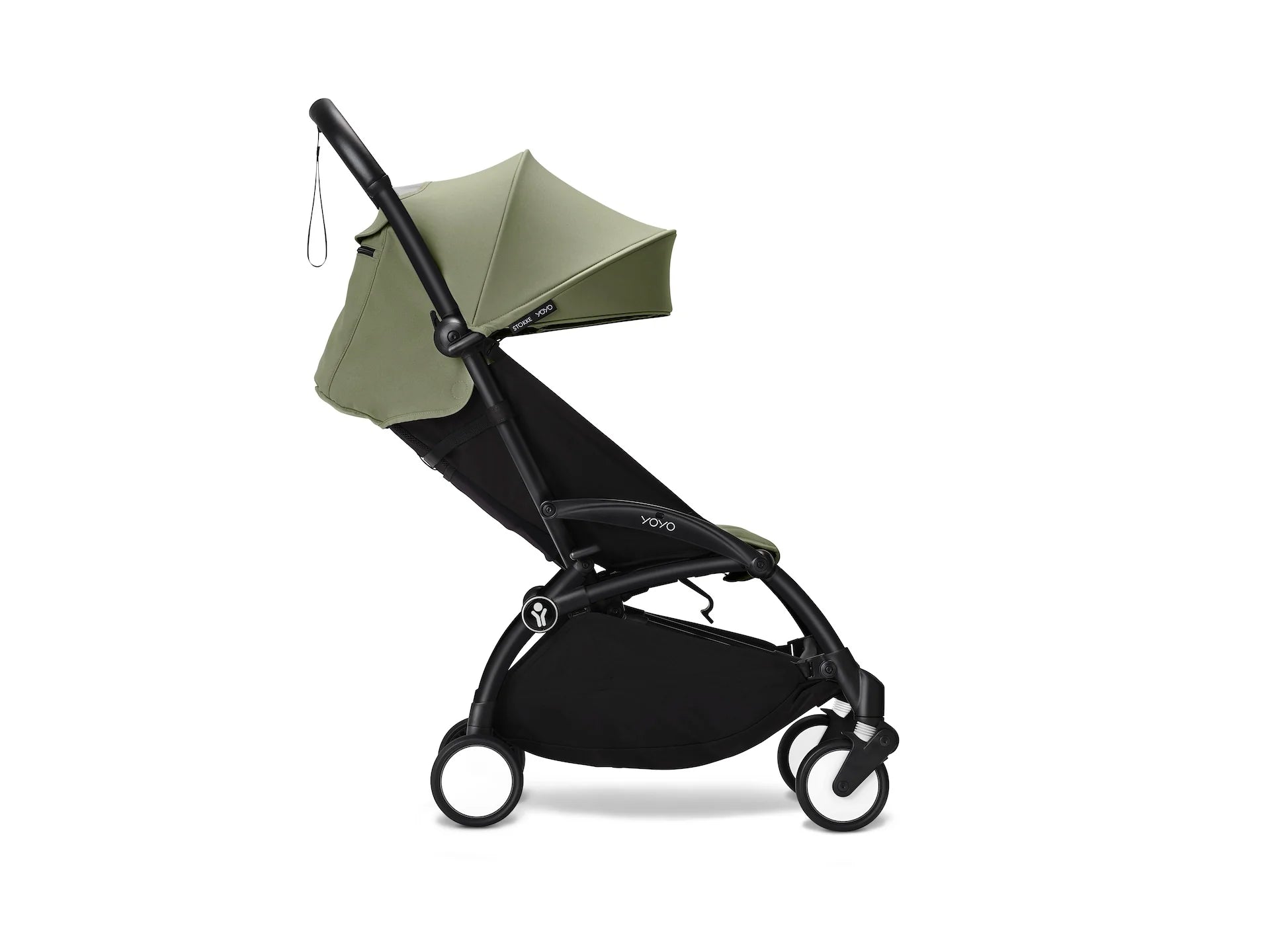 Stokke® YOYO³ stroller with newborn to toddler Black/Olive