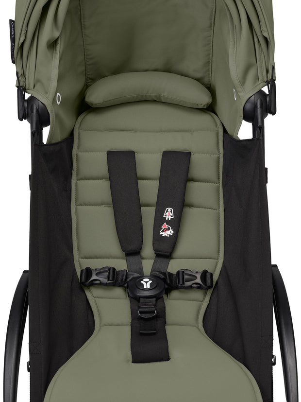 Stokke® YOYO³ stroller with newborn to toddler White/Olive