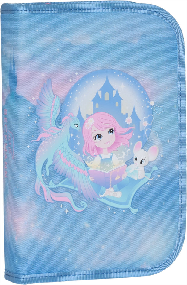 Single section pencil case w/content, Fairytale