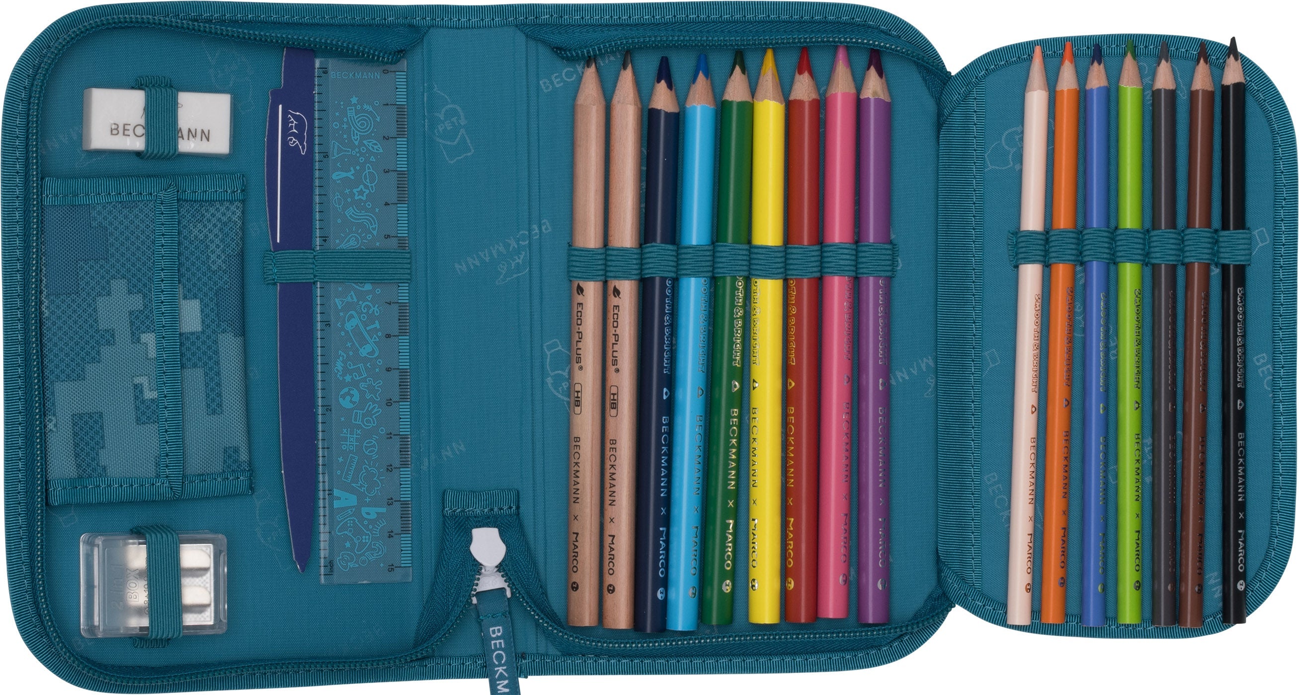Single section pencil case w/content, Jungle game