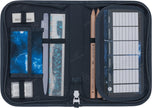 Single section pencil case w/content, Tech Rex