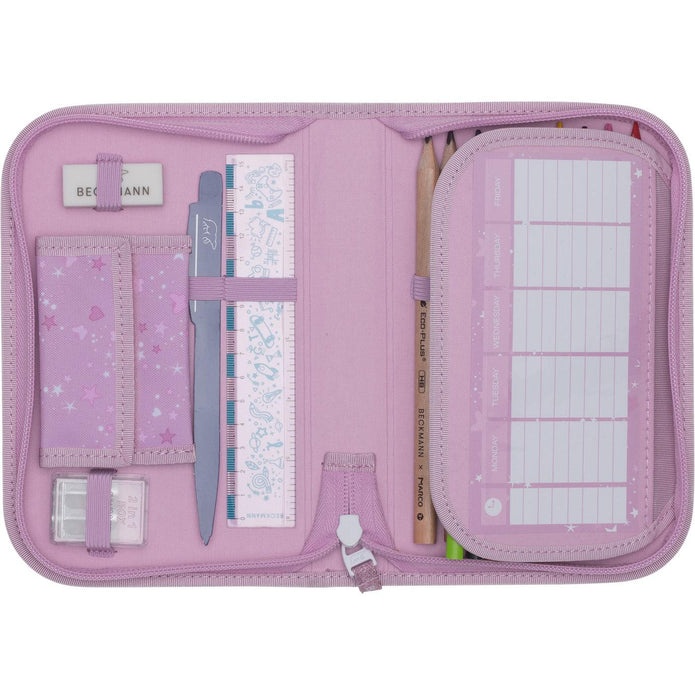 Single section pencil case w/content, Rosie