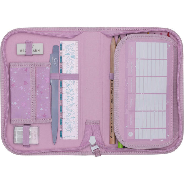 Single section pencil case w/content, Rosie