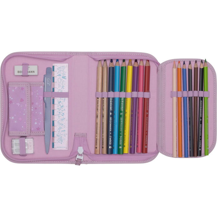 Single section pencil case w/content, Rosie