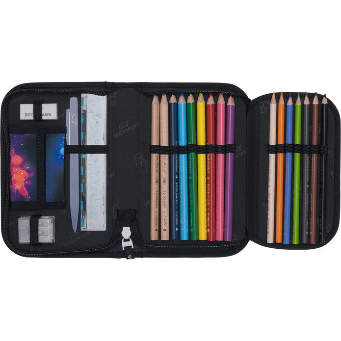 Single section pencil case w/content, Ninja Elements