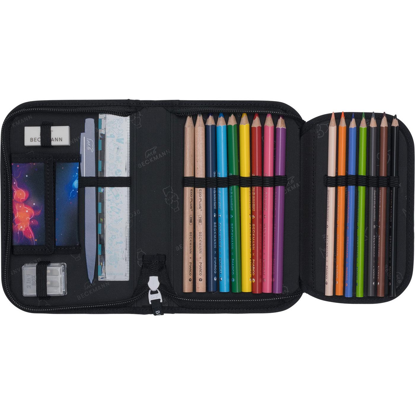 Single section pencil case w/content, Ninja Elements