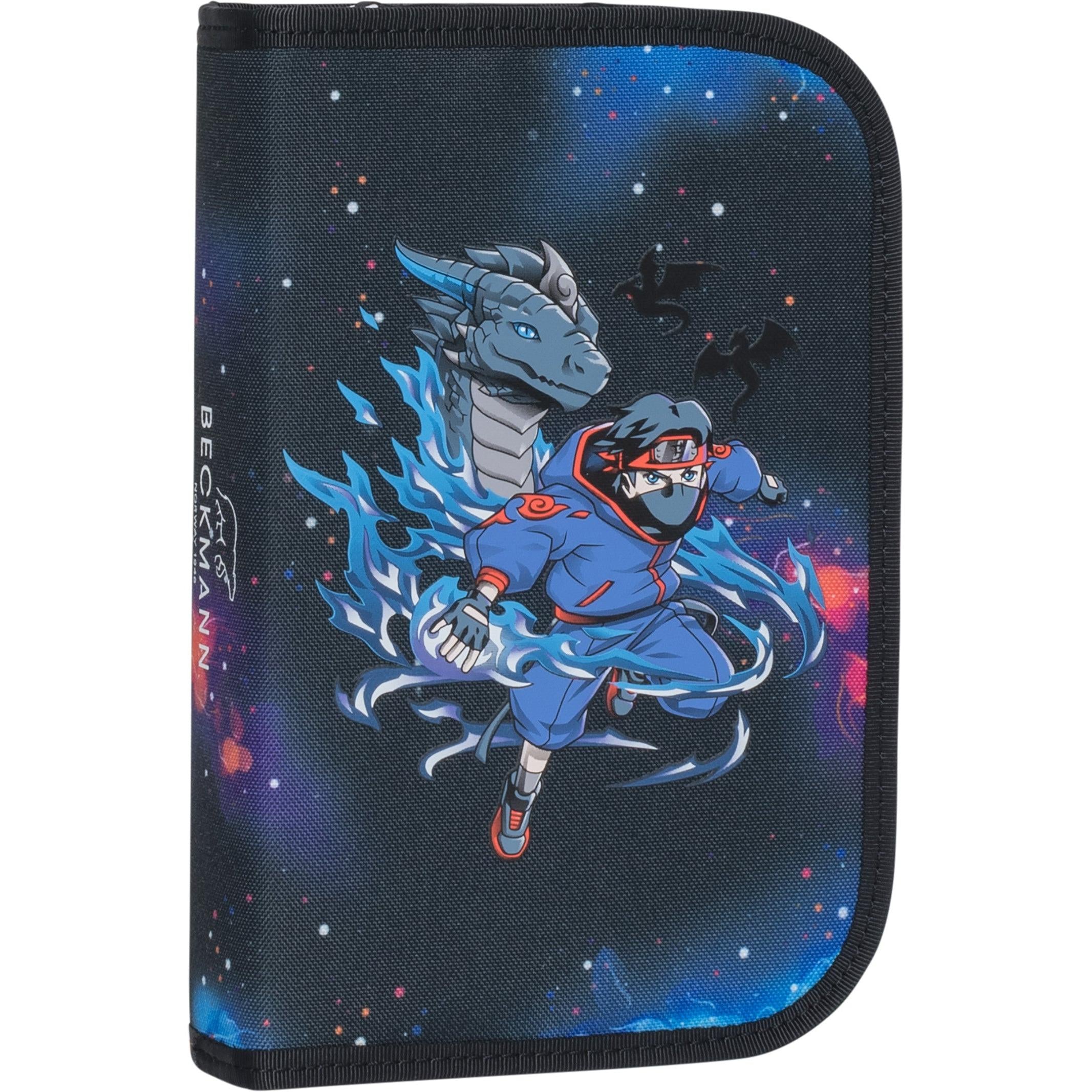 Single section pencil case w/content, Ninja Elements