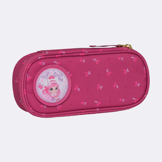 Oval pencil case, Cherry