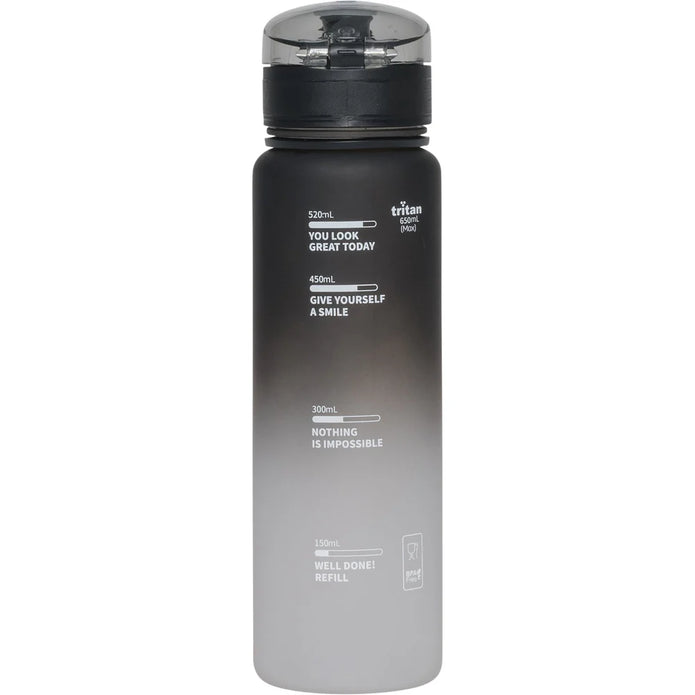 Drinking bottle 650 ml Black Gradient