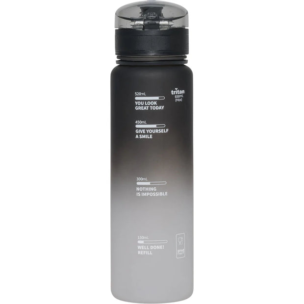 Drinking bottle 650 ml Black Gradient