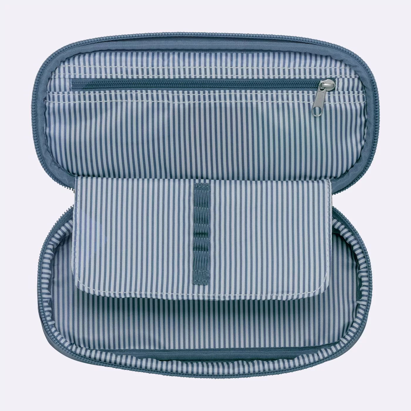 Oval pencil case, Blue