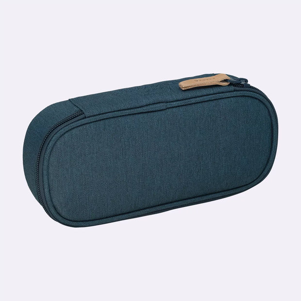 Oval pencil case, Blue