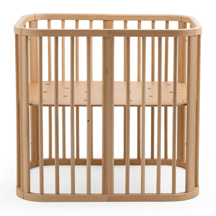 Stokke Nighti mini cot in Natural Beech — Available from Parent Studio