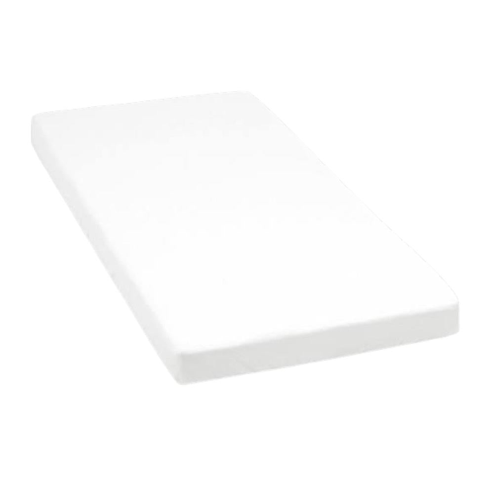 Stokke® Nighti™ Bed organic cotton fitted sheet in White — Available from Parent Studio.