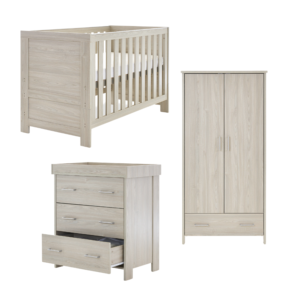 Obaby Nika 3 Piece Room Set-Baby & Toddler Furniture Sets-Parent Studio