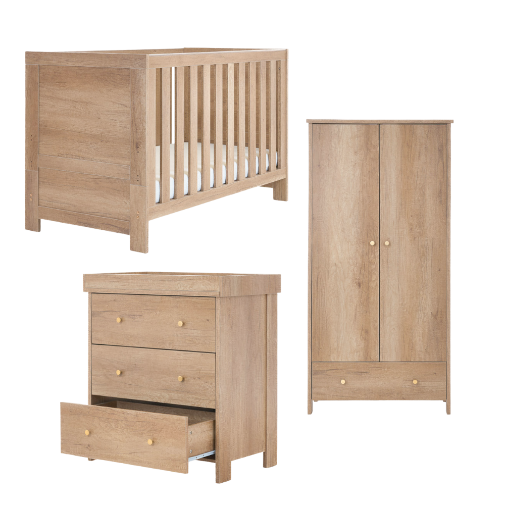 Obaby Nika 3 Piece Room Set-Baby & Toddler Furniture Sets-Parent Studio