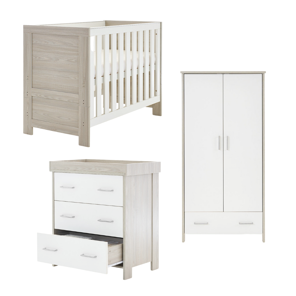 Obaby Nika 3 Piece Room Set-Baby & Toddler Furniture Sets-Parent Studio