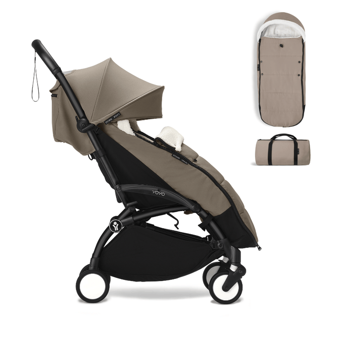 Stokke® YOYO³ Stroller from 6 months  - Compact stroller bundle with free footmuff
