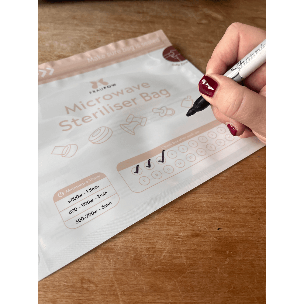 Fraupow Steam Clean Microwave Steriliser Bags | Pack of 10 - Parent Studio