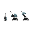 Stokke® YOYO³ stroller with newborn to toddler White/Aqua