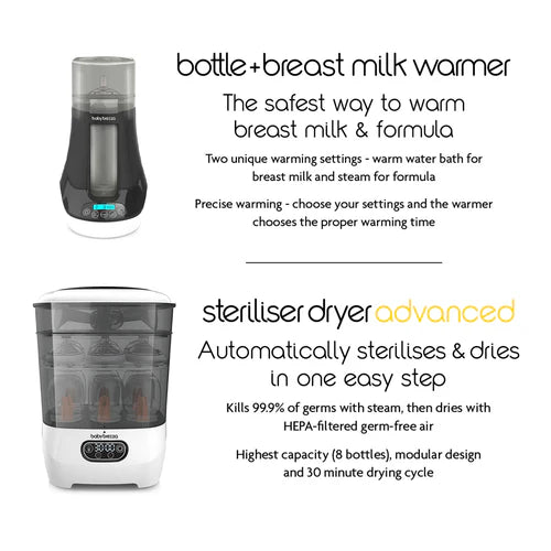 Baby Brezza Bottle Breastmilk Warmer AND Steriliser Dryer Advanced Bundle