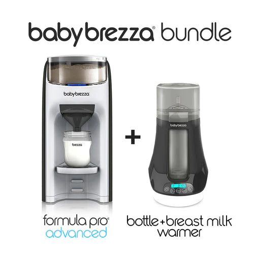 Baby Brezza Formula Pro Advanced AND Bottle & Breastmilk Warmer Bundle