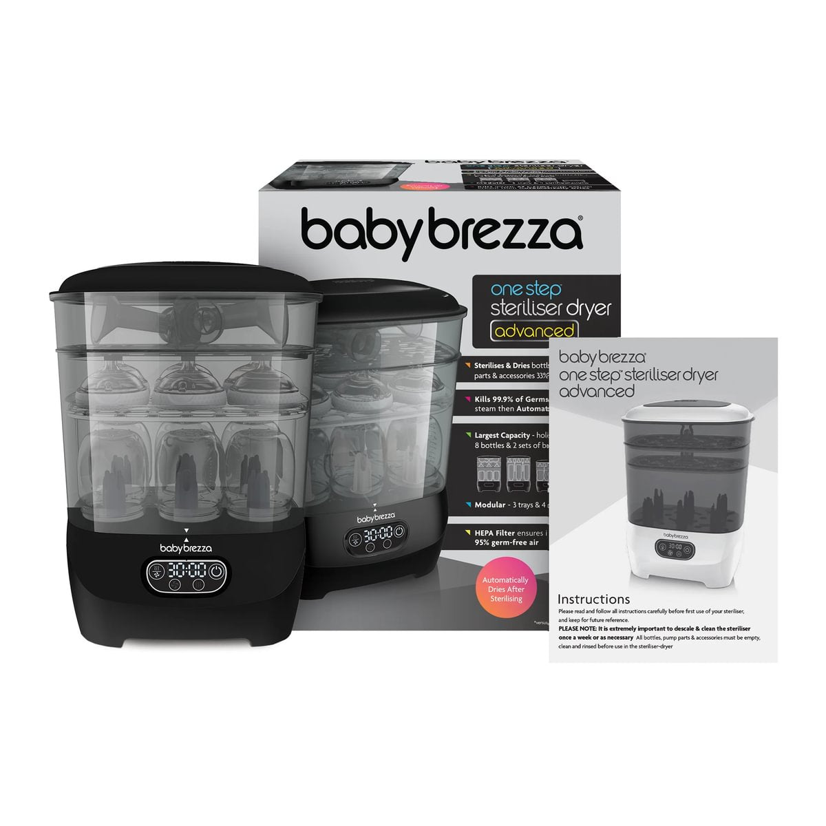 Baby Brezza Steriliser and Dryer Advanced-Baby Sterilizer-Parent Studio
