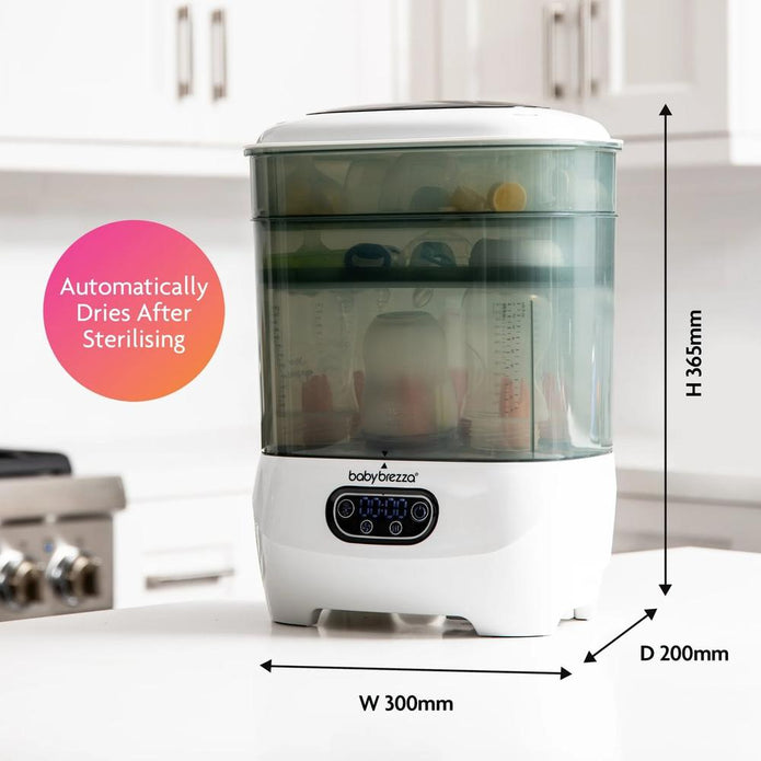 Baby Brezza Steriliser and Dryer Advanced - Ultimate Brezza Sterilizer for Safe Baby Feeding