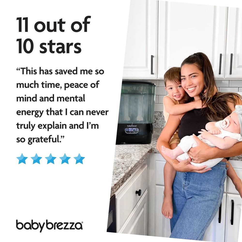 Baby Brezza Steriliser and Dryer Advanced - Ultimate Brezza Sterilizer for Safe Baby Feeding