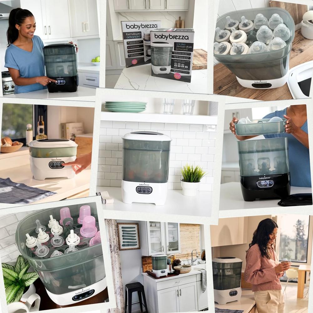 Baby Brezza Steriliser and Dryer Advanced - Ultimate Brezza Sterilizer for Safe Baby Feeding