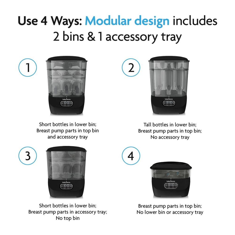 Baby Brezza Steriliser and Dryer Advanced - Ultimate Brezza Sterilizer for Safe Baby Feeding