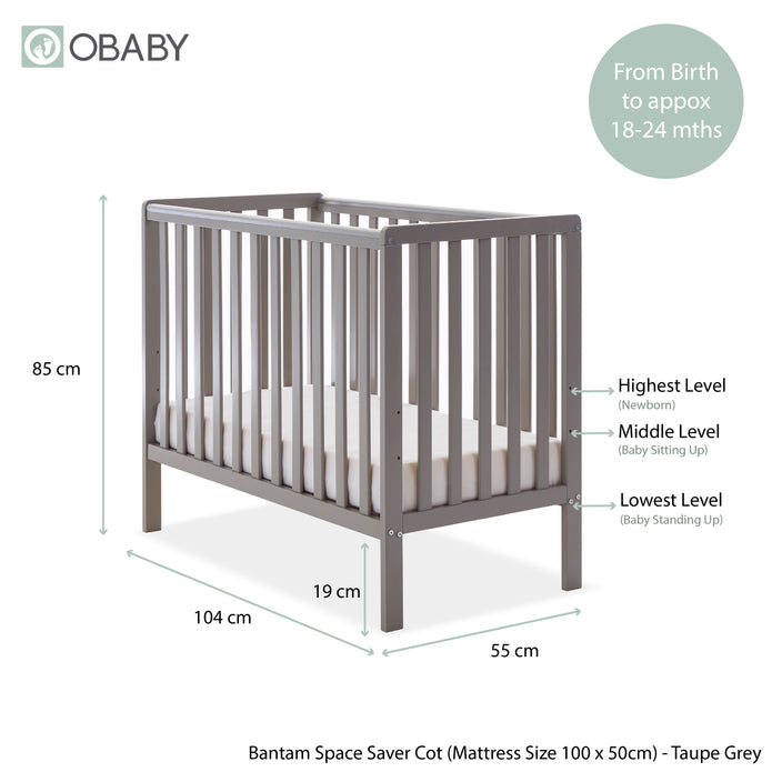 Obaby Bantam Space Saver Cot