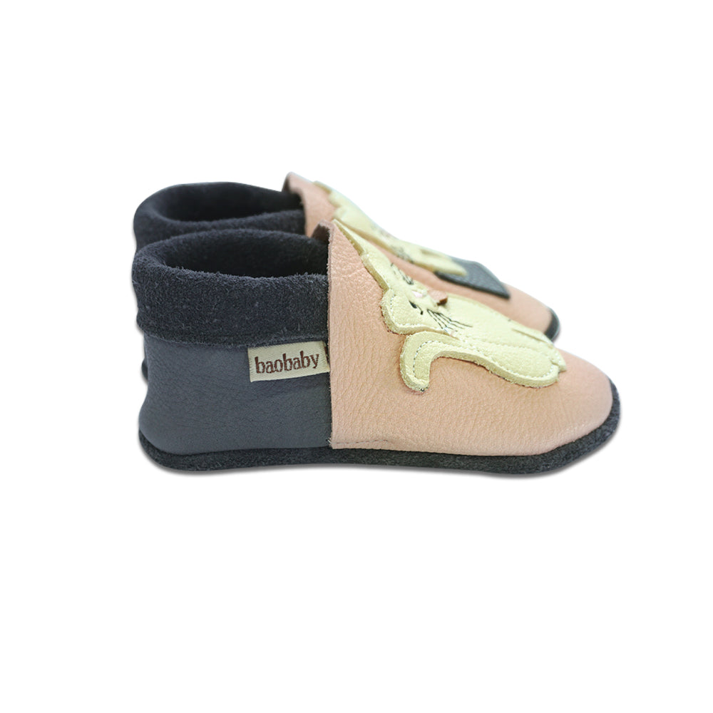 Baobaby Soft Sole Baby Shoes, Classics, Cat's Kiss Pink
