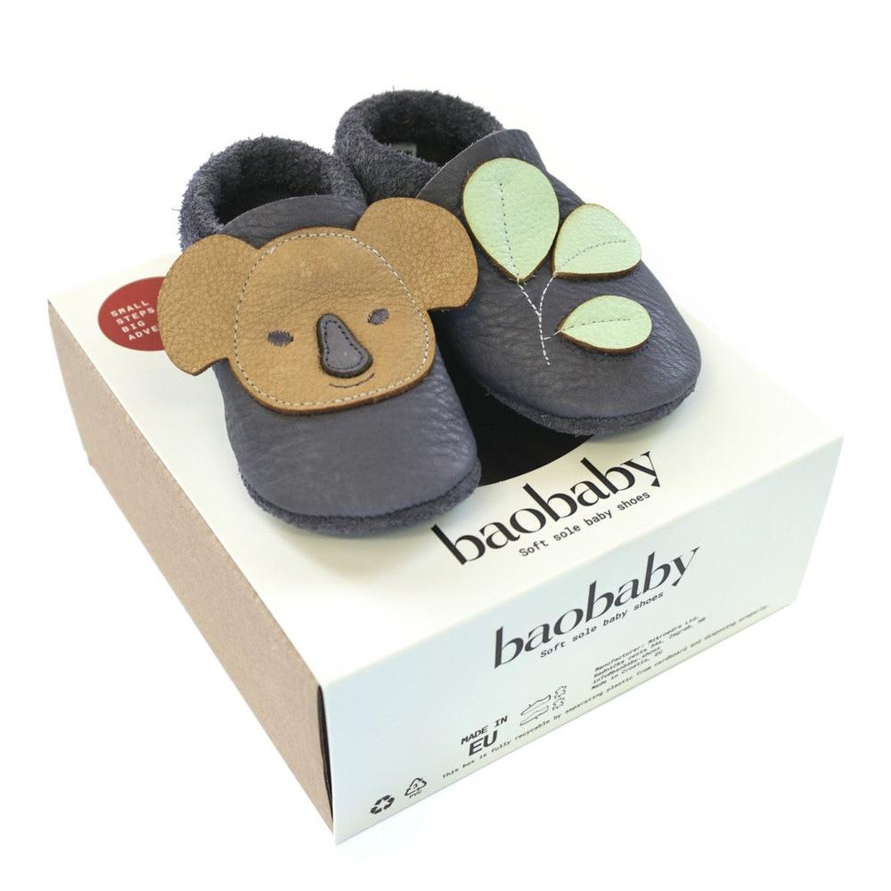 Baobaby Soft Sole Baby Shoes, Classics, Koala