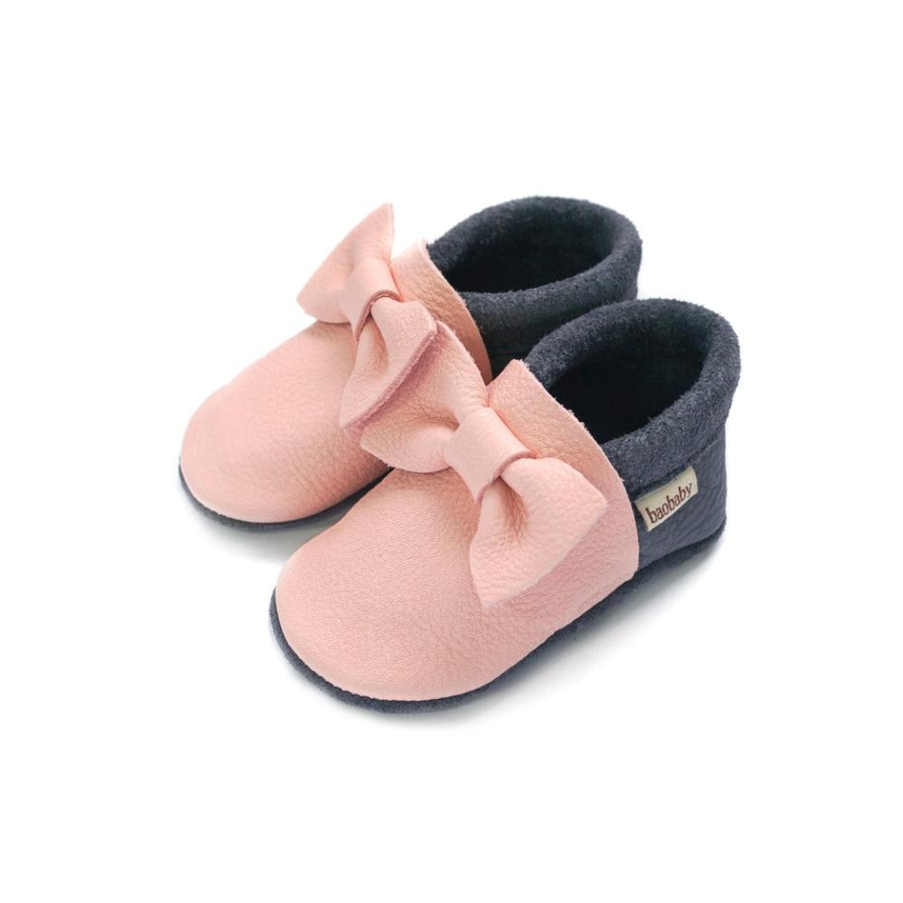 Baobaby Soft Sole Baby Shoes, Pirouettes, Pink