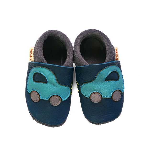 Baobaby Soft Sole Baby Shoes, Classics, Buggy Navy - Parent Studio