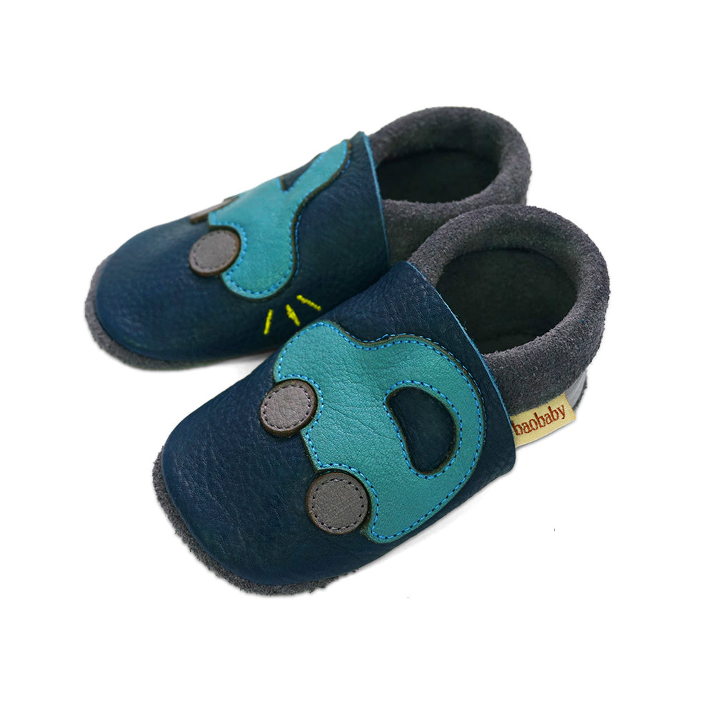 Baobaby Soft Sole Baby Shoes, Classics, Buggy Navy - Parent Studio